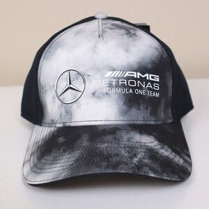 Mercedes AMG Petronas Formula One F1 Team Tie Dye Trucker Baseball Hat OSFA NWT